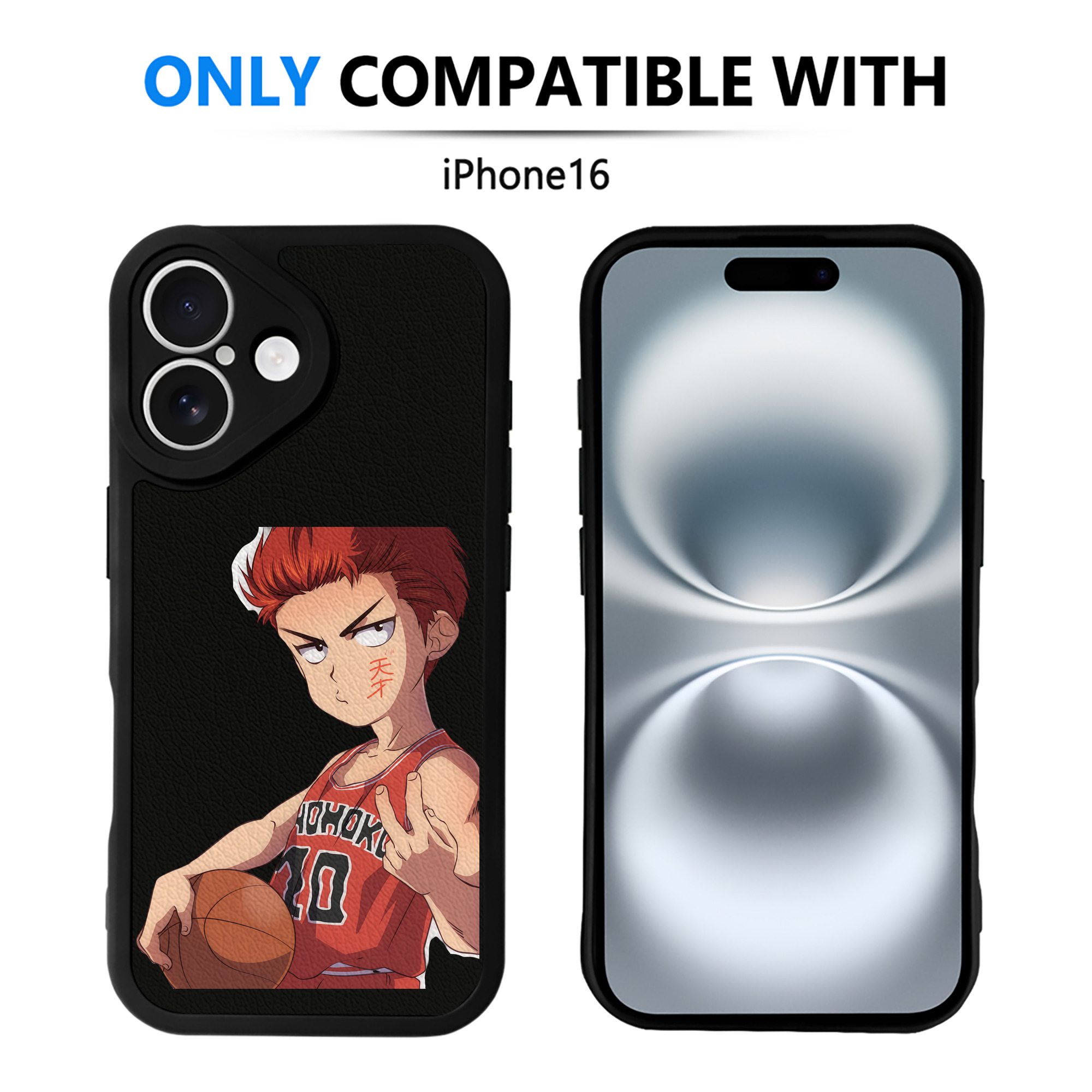 （画像用） SLAM DUNK／スラムダンク 【iPhone 16シリーズ対応】シリコンスマホケース（レザー調） 材質：シリコン